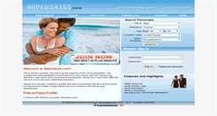 Desktop Screenshot of 40pluskiss.com